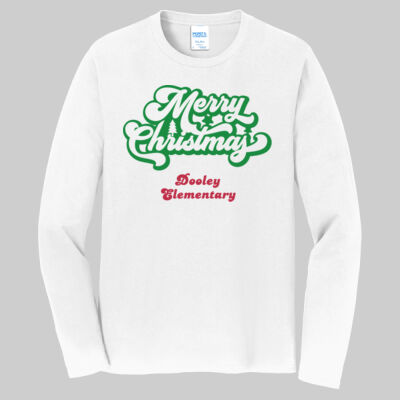 Adult Long Sleeve Shirt - Winter - Merry Christmas Green And Red Thumbnail