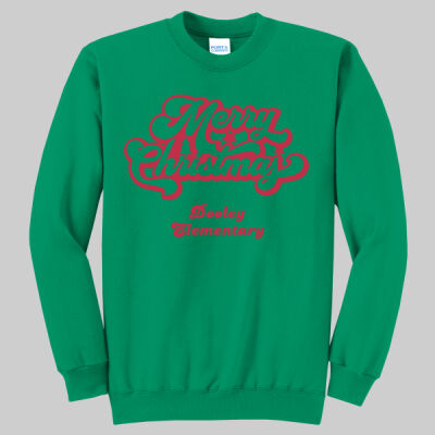 Adult Crewneck - Winter - Merry Christmas Red Thumbnail