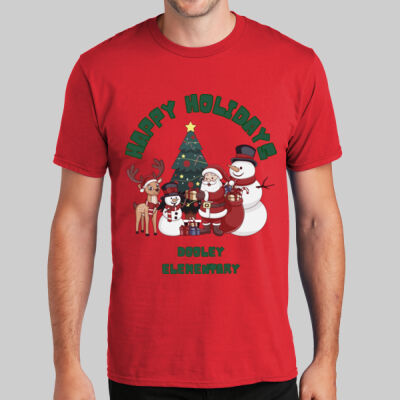 Adult T-Shirt - Winter - Happy Holidays Green Thumbnail