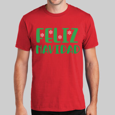 Adult T-Shirt - Winter - Feliz Navidad Green Thumbnail
