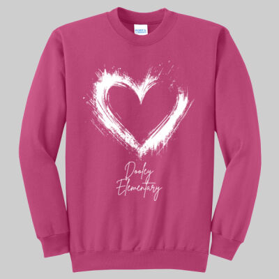 Adult Crewneck - Spring Holidays - Valentine's Heart Thumbnail
